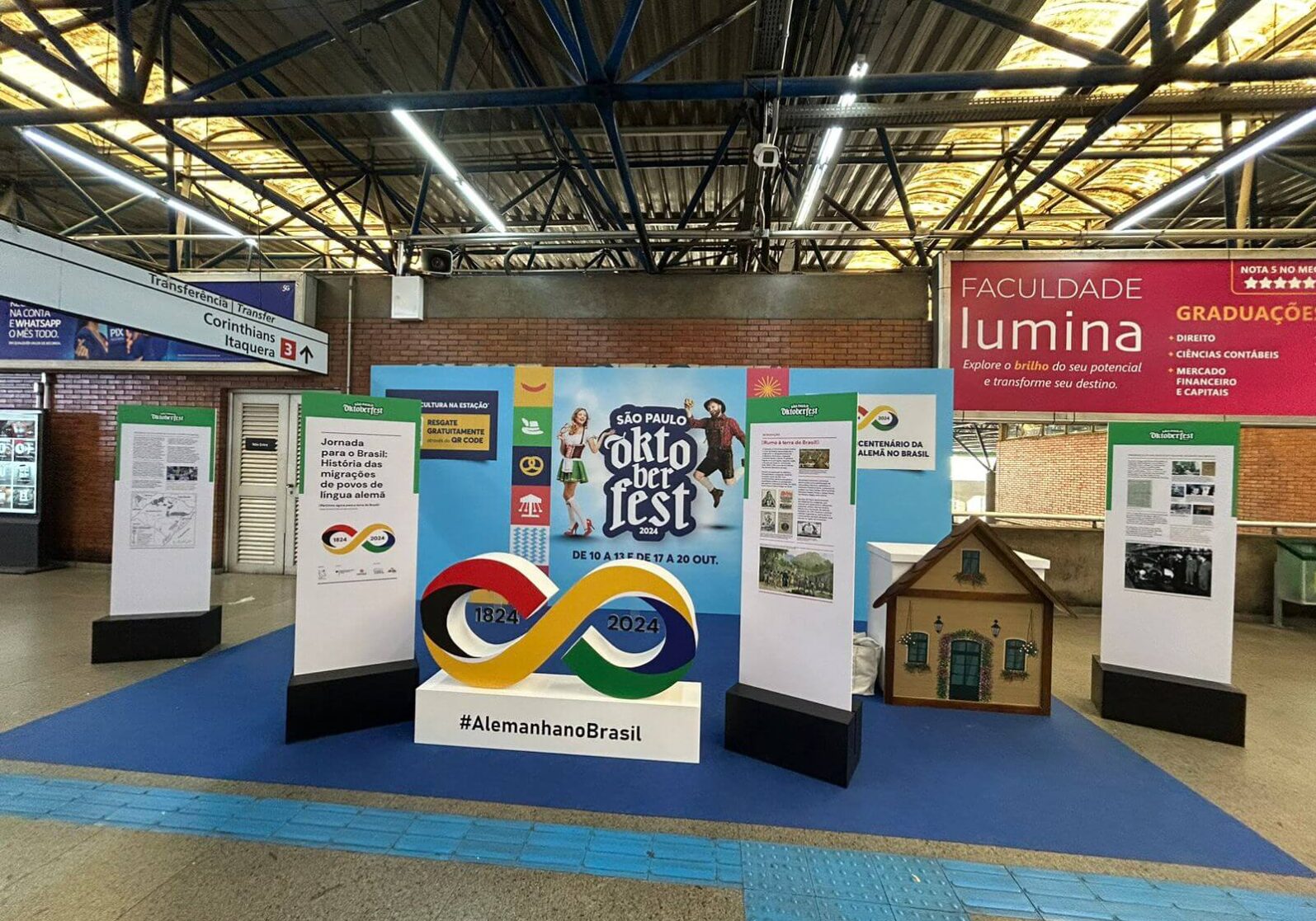 Estações da Luz e Palmeiras-Barra Funda da CPTM promovem exposição da Imigração Alemã e usuários podem resgatar ingressos gratuitos para a São Paulo Oktoberfest